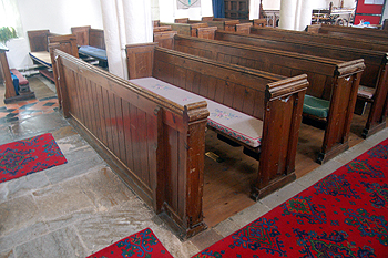 Benches in the nave June 2012